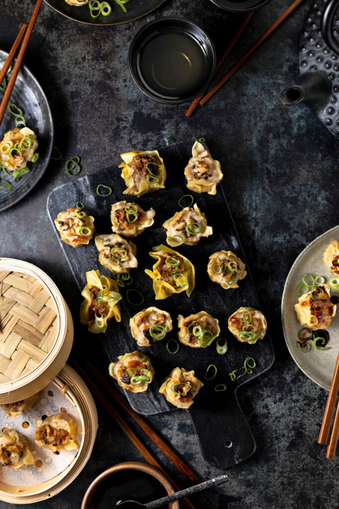 siu mai met kip-shiitake-vulling