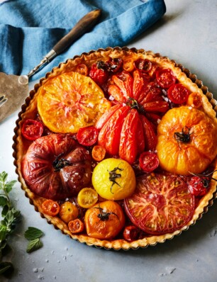 tomatentaart met ui en ansjovis van Meike Krüger