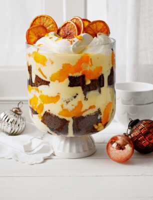 gingerbread & sinaasappel-trifle