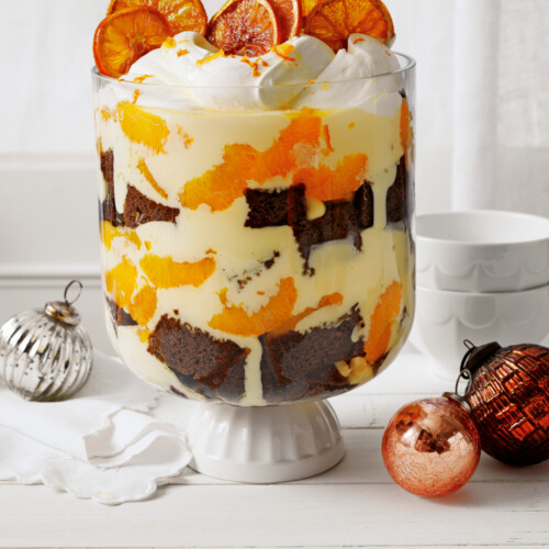 gingerbread & sinaasappel-trifle
