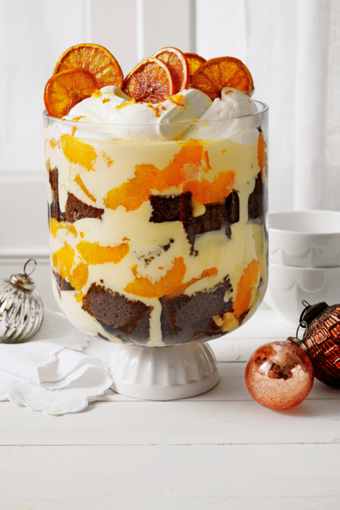 gingerbread & sinaasappel-trifle