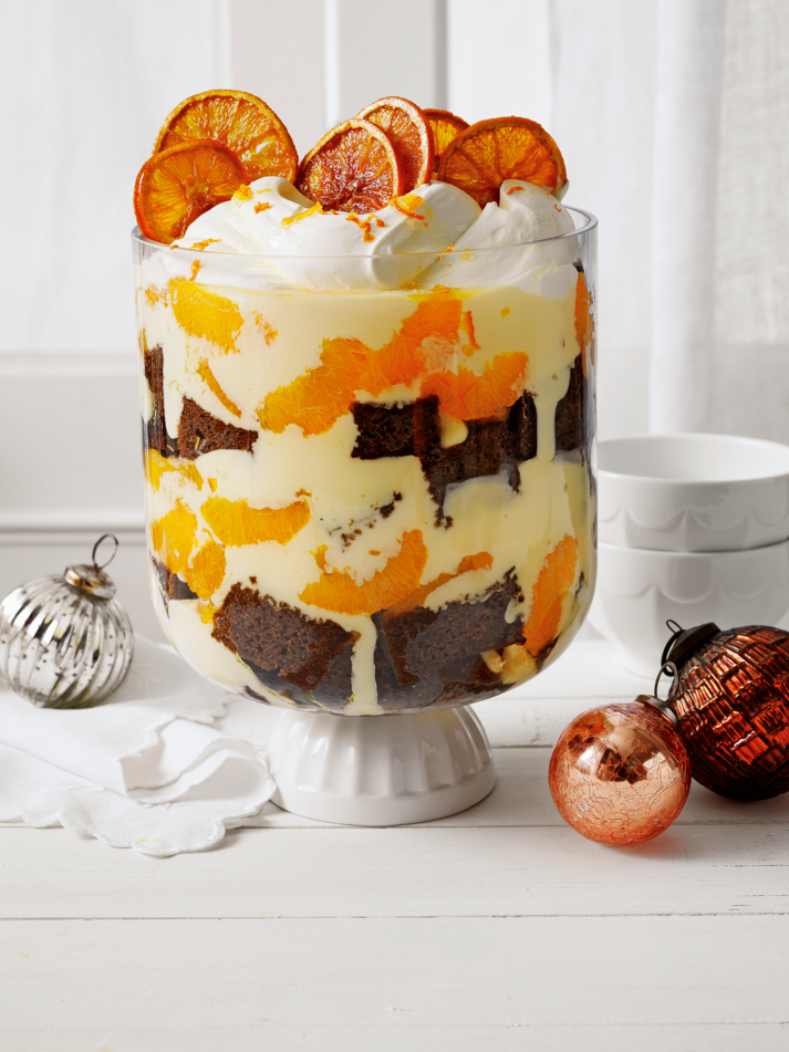 gingerbread & sinaasappel-trifle