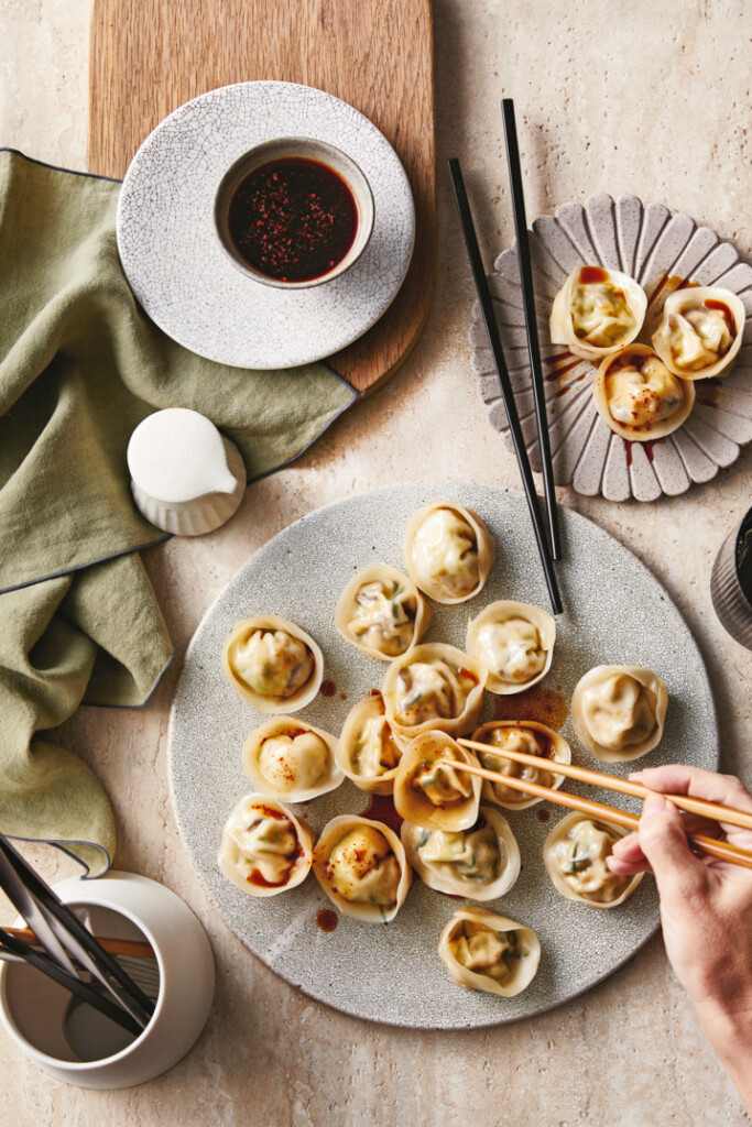 courgette & shiitake mandu Koreaanse dumplings