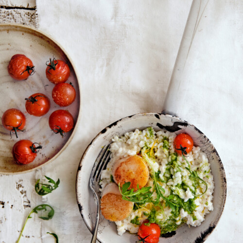 rucolarisotto met coquilles