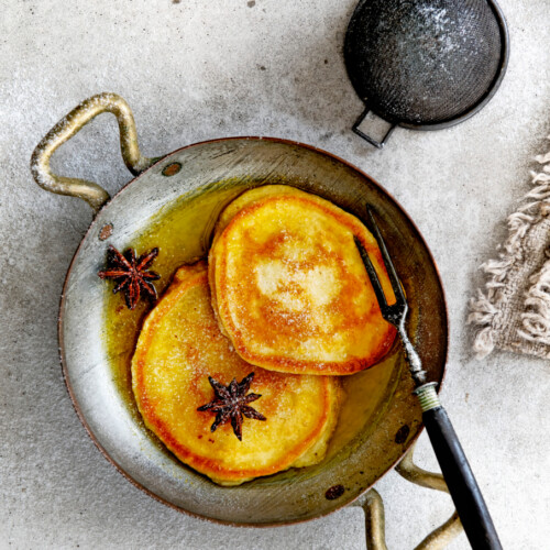 sinaasappel-yoghurt pannenkoekjes