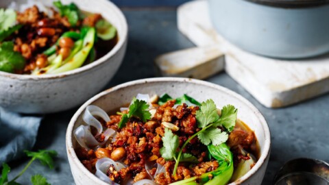 noedelsoep met Sichuan-gehakt