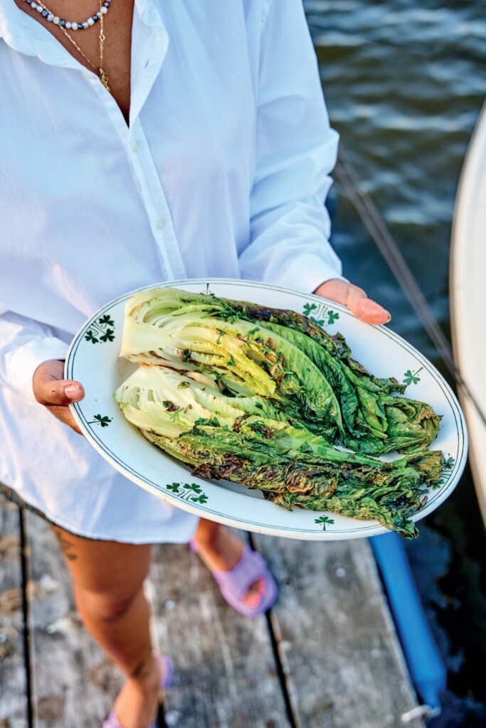 gevulde andijvie van de bbq