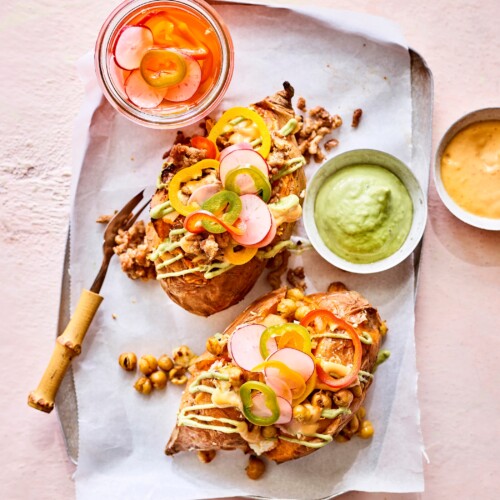 gevulde zoete aardappel met chipotle