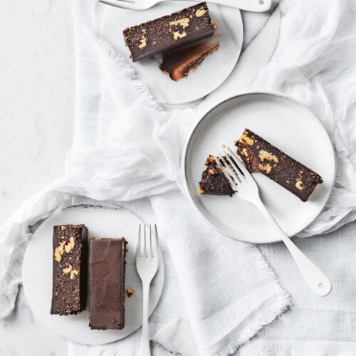 brownies met walnoten mokka-ganache