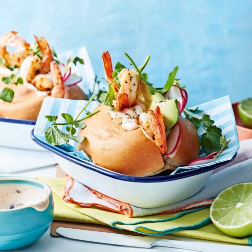 cocktailbroodjes met garnalen