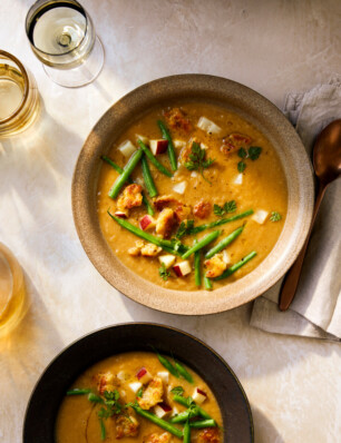 misosoep met uien, cider & kniddelen