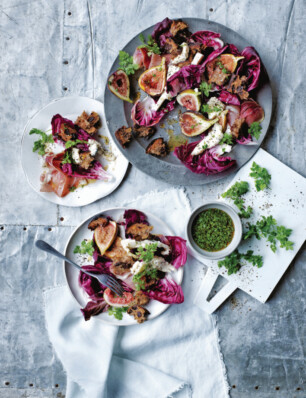 Toscaanse broodsalade met vijgen