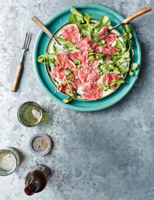 carpaccio & romige mojo verde van de bbq