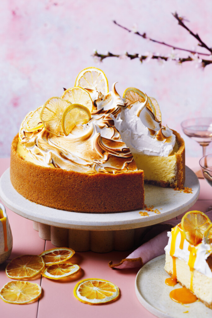 limoncello cheesecake met meringue