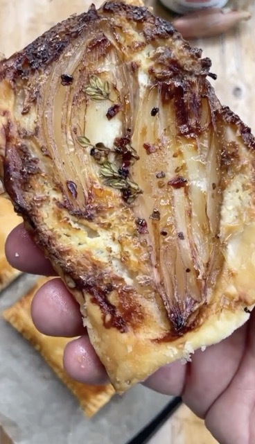 Dominic Franks – Upside Down Caramelised Onion Tarts