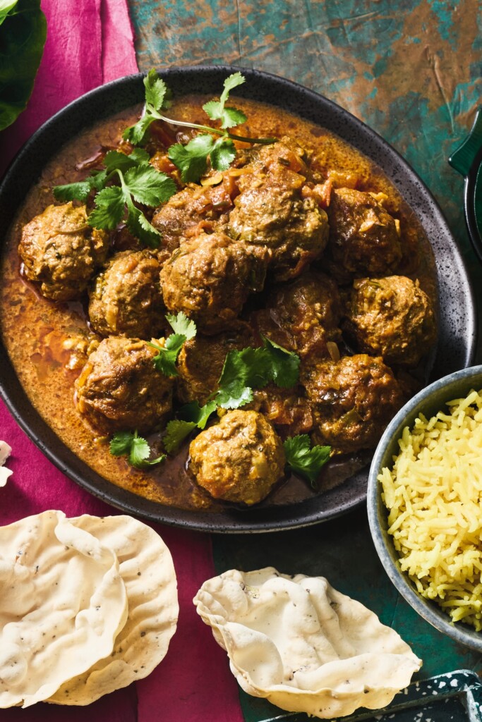 kruidige gehaktballetjescurry