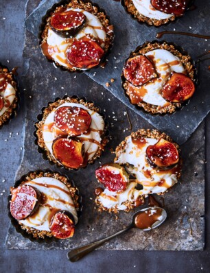 vijgentaartje met sesam en geitenkaas