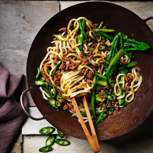 sticky kalkoen stirfry