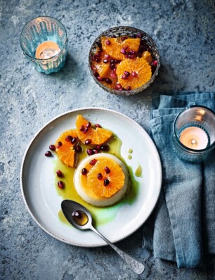 crème caramel met karamelsinaasappels