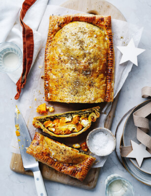 feestelijke pompoentaart in knapperig bladerdeeg – van Ottolenghi