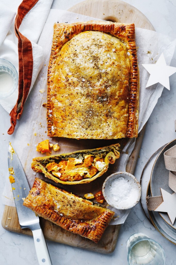 feestelijke pompoentaart in knapperig bladerdeeg – van Ottolenghi