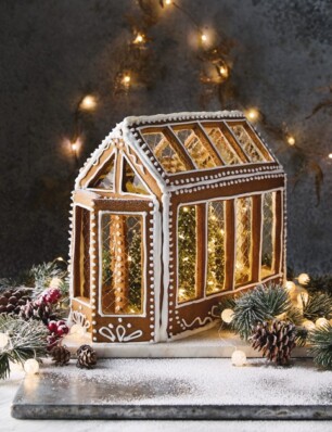 sjabloon gingerbread huisje