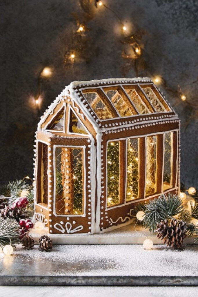sjabloon gingerbread huisje