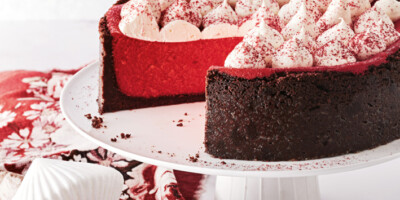 double-choc red velvet cheesecake
