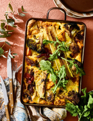 frittata van geroosterde groenten