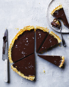 simpele chocoladetaart gezouten pure chocoladetaart