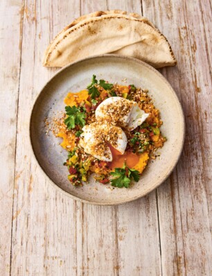 gepocheerde eieren met dukkah van Jamie Oliver