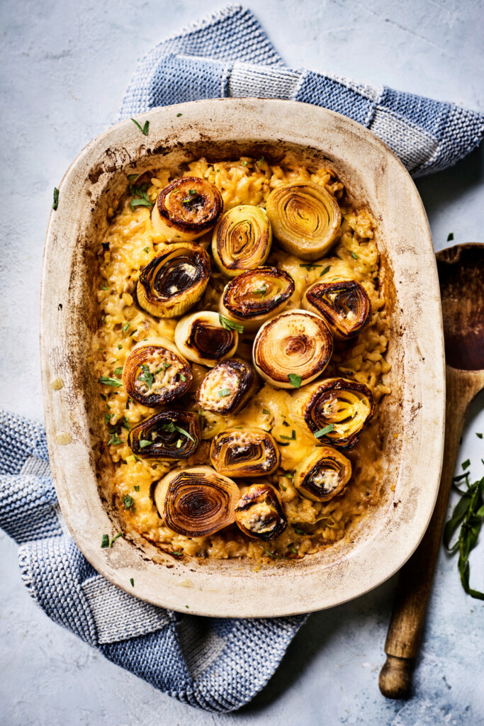 orzo ovenschotel met prei