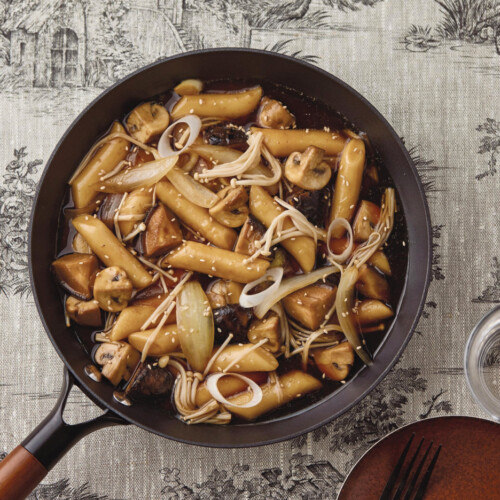 Tteokbokki paddenstoelen