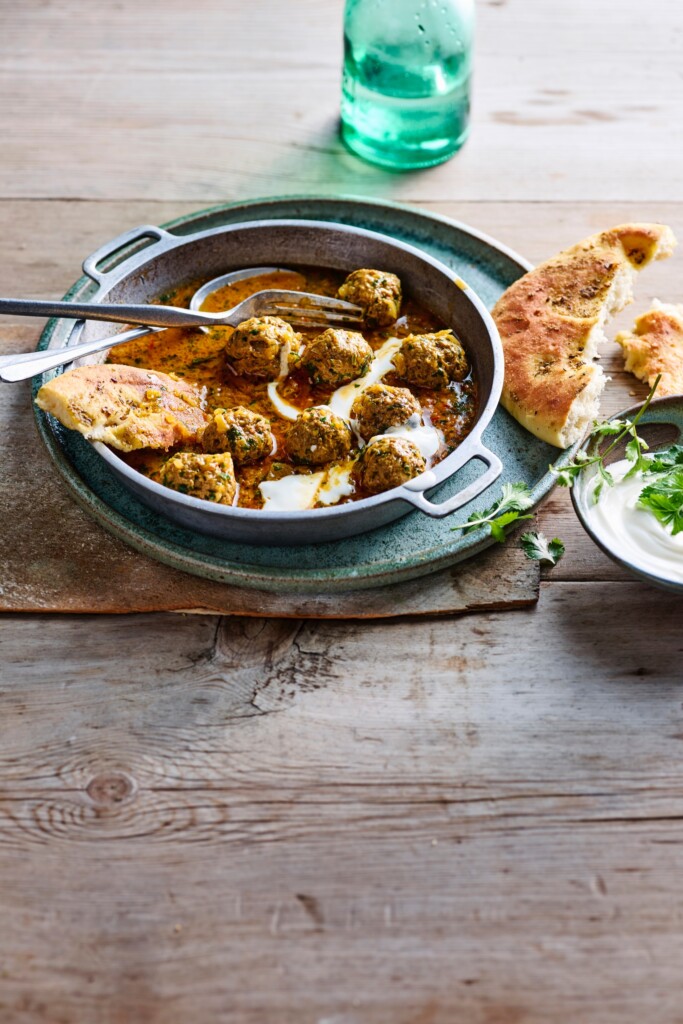 lamsgehaktballetjes in citroen-saffraantajine