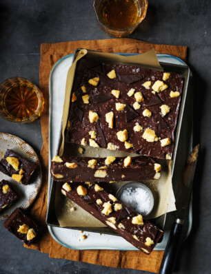 shortbread chocoladefudge met whisky