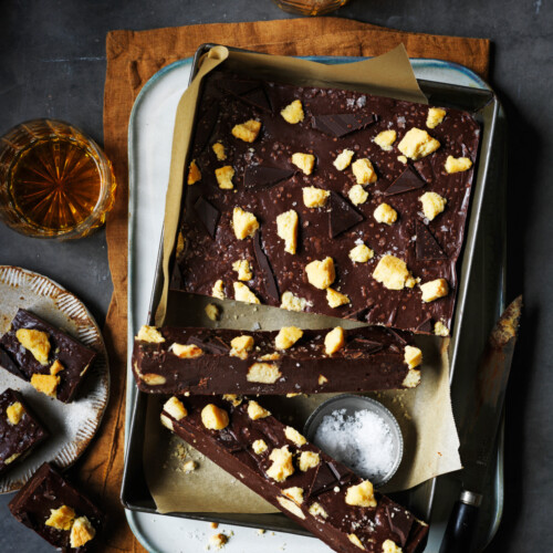shortbread chocoladefudge