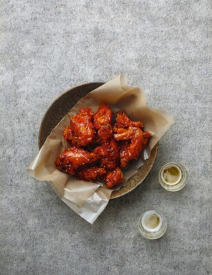 zoet-pittige gefrituurde kip