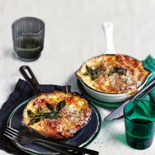 aardappel prei gratin ham