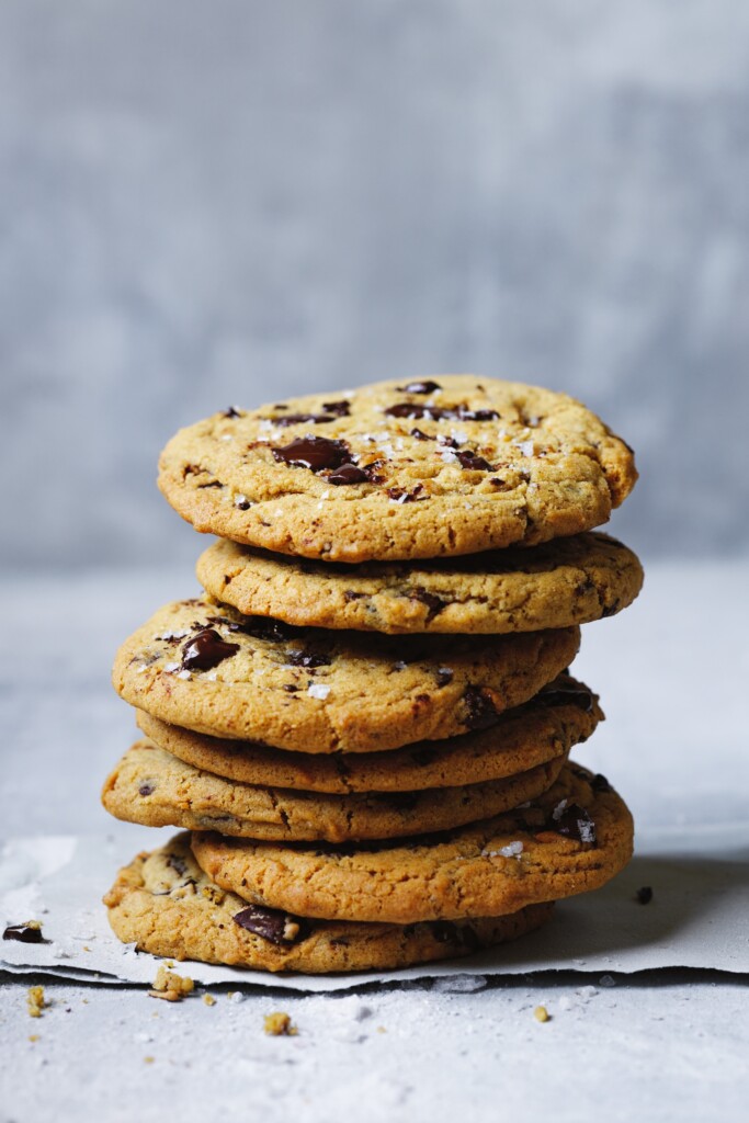 chocolate chip cookies met bruine boter