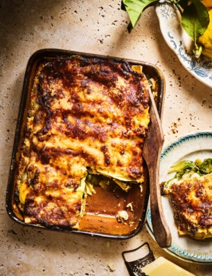 lasagne met andijvie (lasagne con indivia)