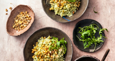 risotto met knolselderij & rucolapesto