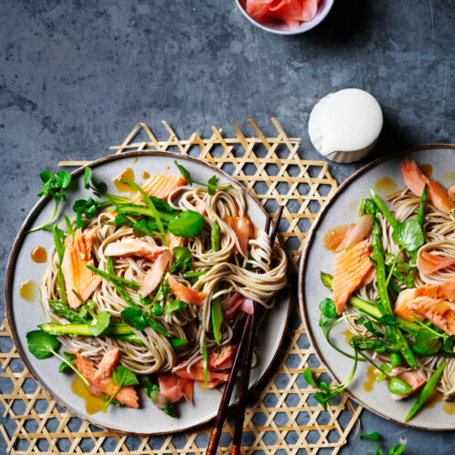 sobanoedels gerookte forel