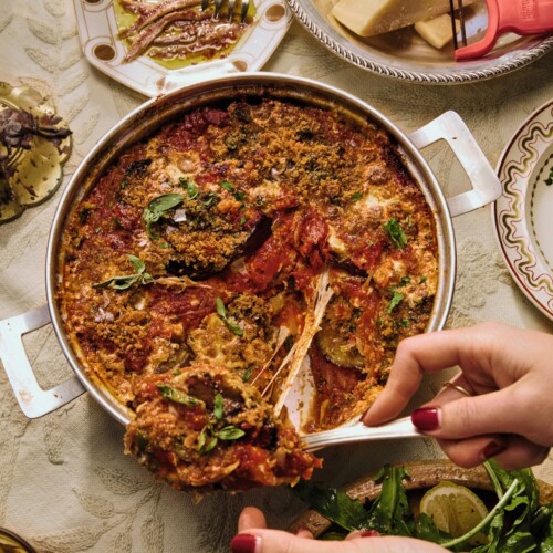 Een beetje melanzana alla parmigiana