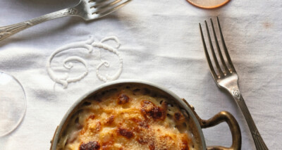 gebakken tagliolini met prosciutto, van Mimi Thorisson