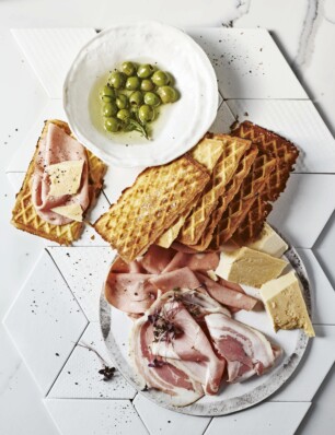 pizzelle salate met wafels