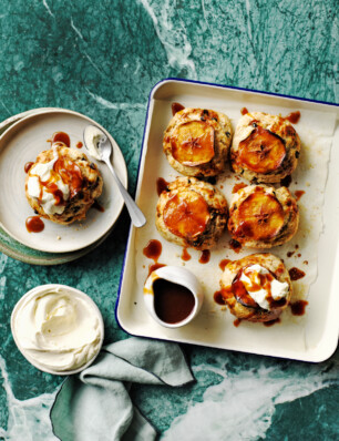 salted caramel scones met appel