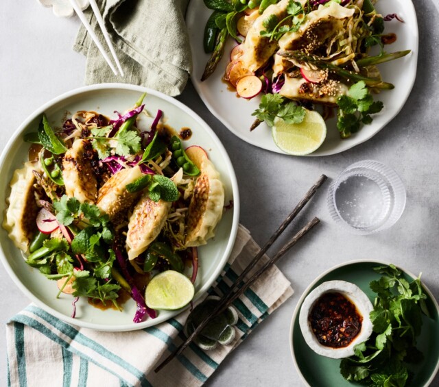 lente dumplingsalade