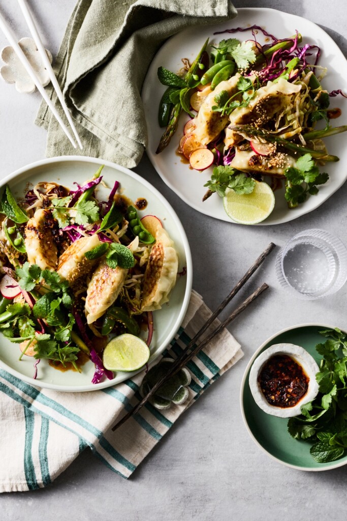 lente dumplingsalade