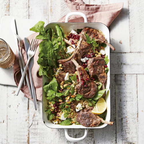 bulgursalade lamskoteletten bbq