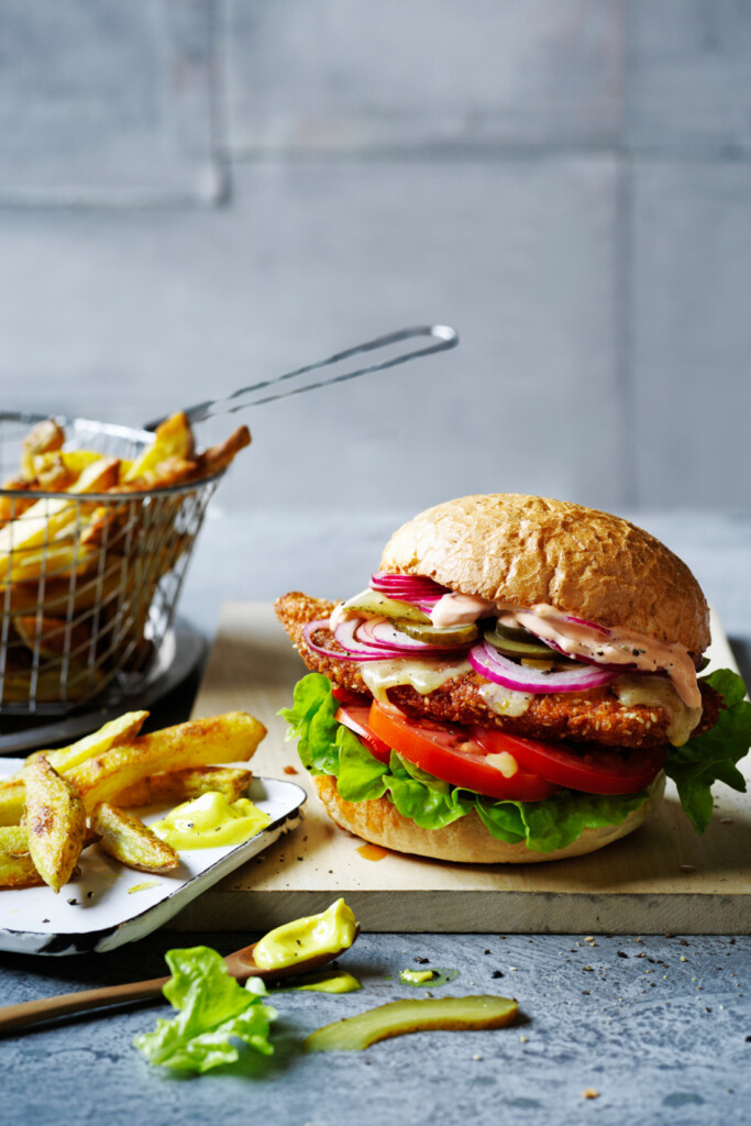 krokante visburgers